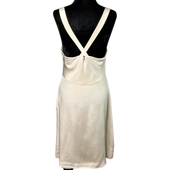 Genuine Silk J. Crew Cream Midi Dress - Picture 3 of 8